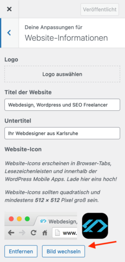 Favicon in WordPress ändern
