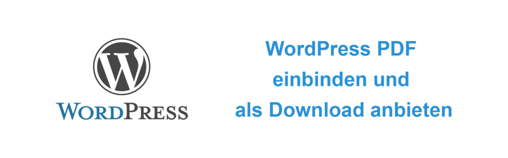 WordPress PDF einbinden Titelbild